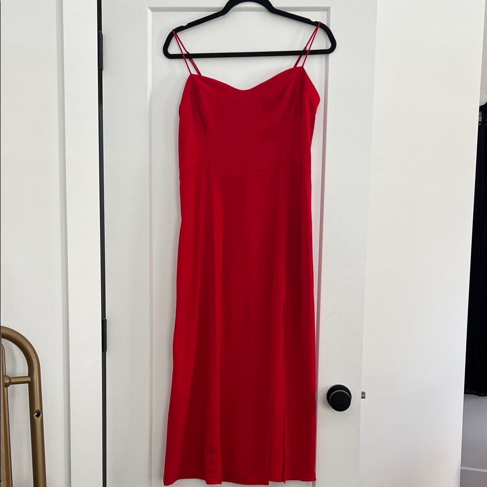 Abercrombie & Fitch Strapless Red Dress